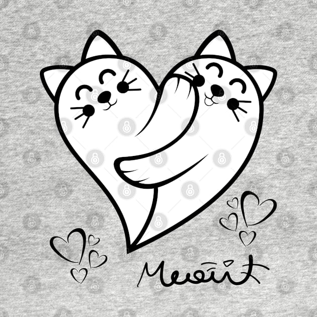 KITTIES HEART MEAU! by Rightshirt